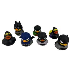 Rubber Ducks Lot of 7 Batman Themed DC comics super hero ninjas